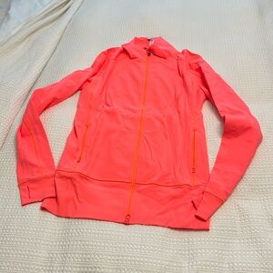 Lululemon neon coral stride jacket